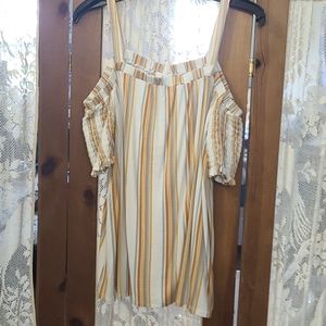 Eyeshadow Exposed Shoulder Top